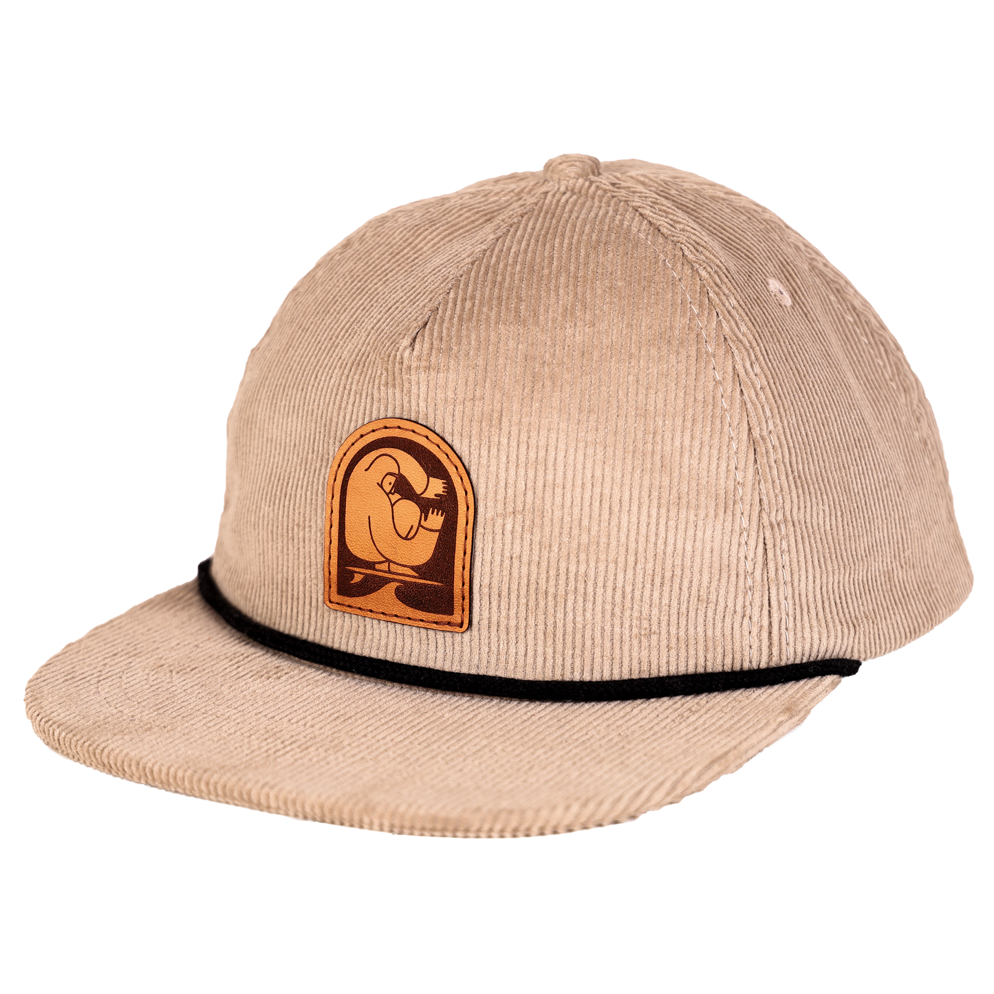 Surfer Plastic Free Strapback | Beige | Hemp - Nubian Lane Hat Co.