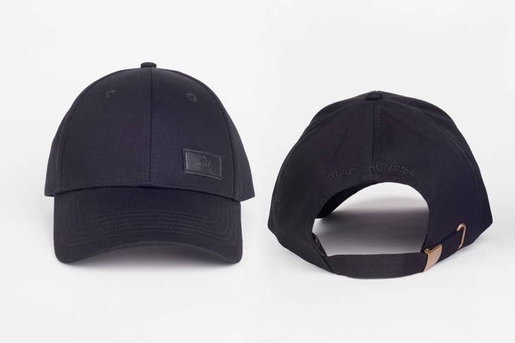 Black Satin Lined Baseball Cap - Nubian Lane Hat Co.