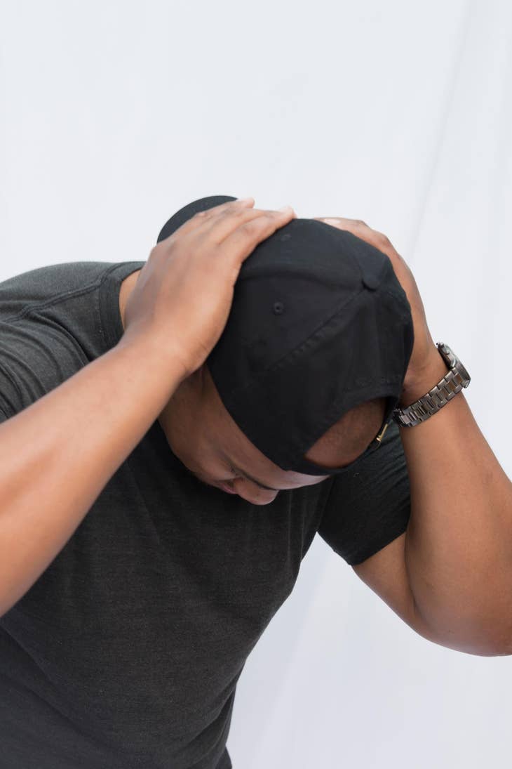 Black Satin Lined Baseball Cap - Nubian Lane Hat Co.