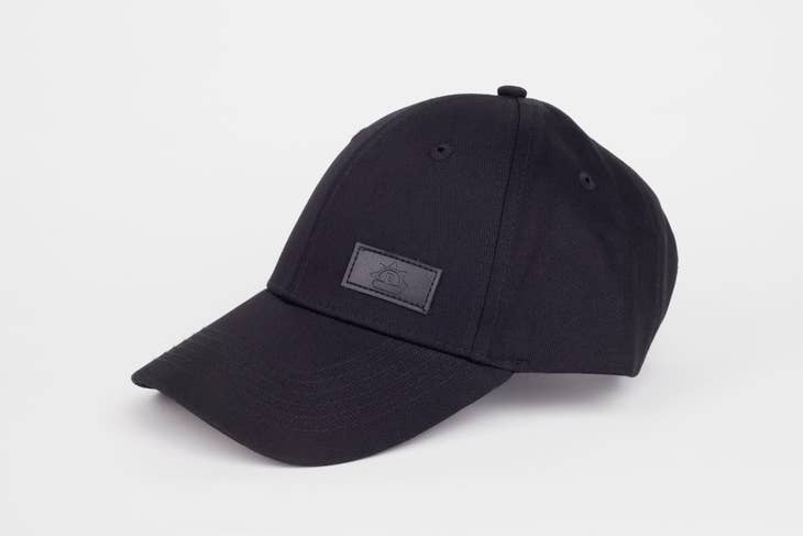 Black Satin Lined Baseball Cap - Nubian Lane Hat Co.