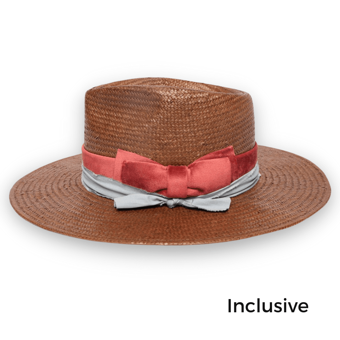 Chiquita Circle "Straw Unisex Brim" - Nubian Lane Hat Co.