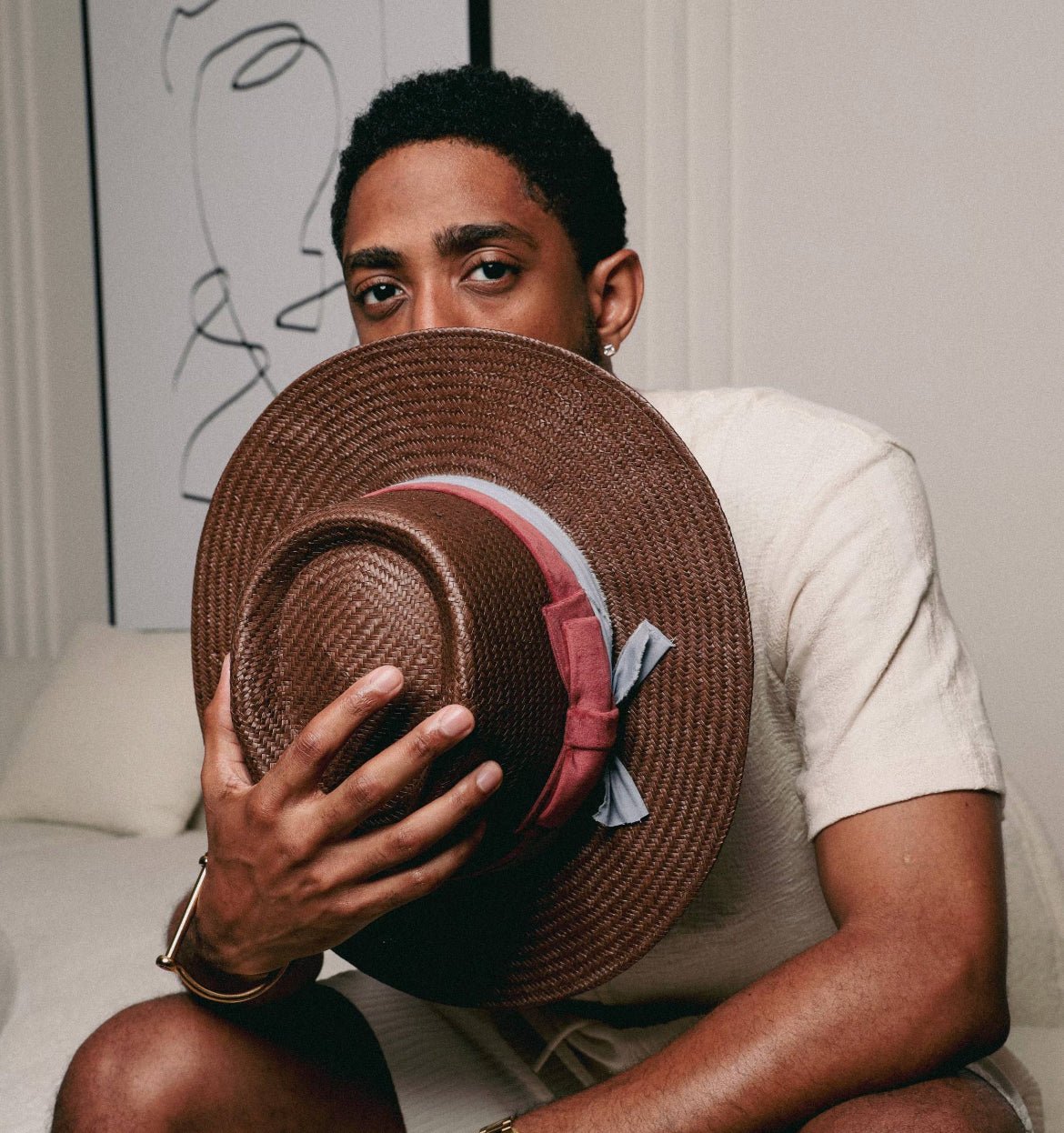 Chiquita Circle "Straw Unisex Brim" - Nubian Lane Hat Co.