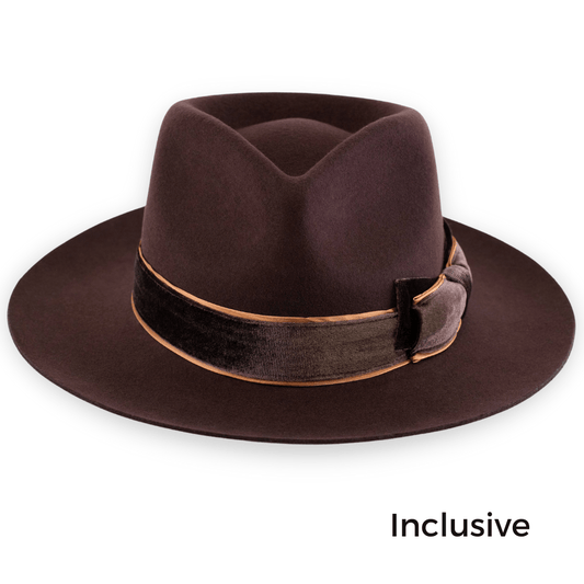 Chocolate Confidence Brim - Nubian Lane Hat Co.
