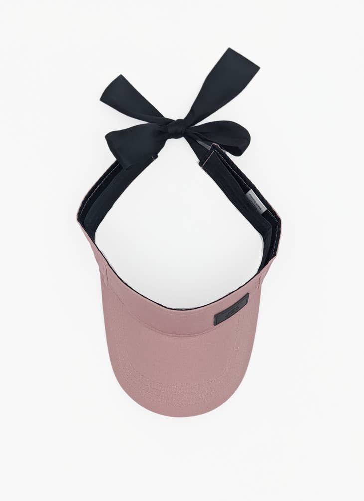Dusty Rose Pink Tie Visor - Nubian Lane Hat Co.