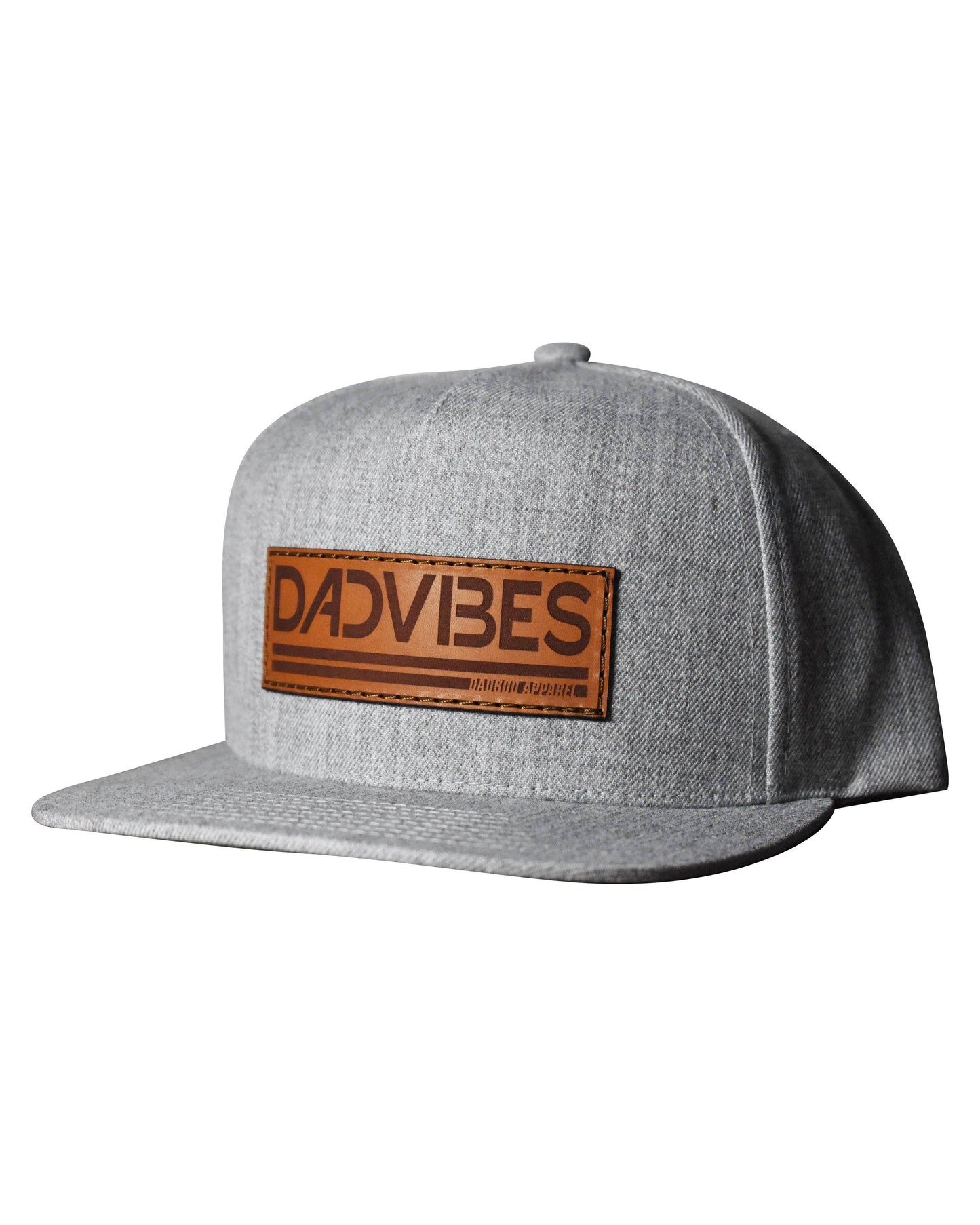 DadVibes Classic - Snapback (Heather Grey) - Nubian Lane Hat Co.