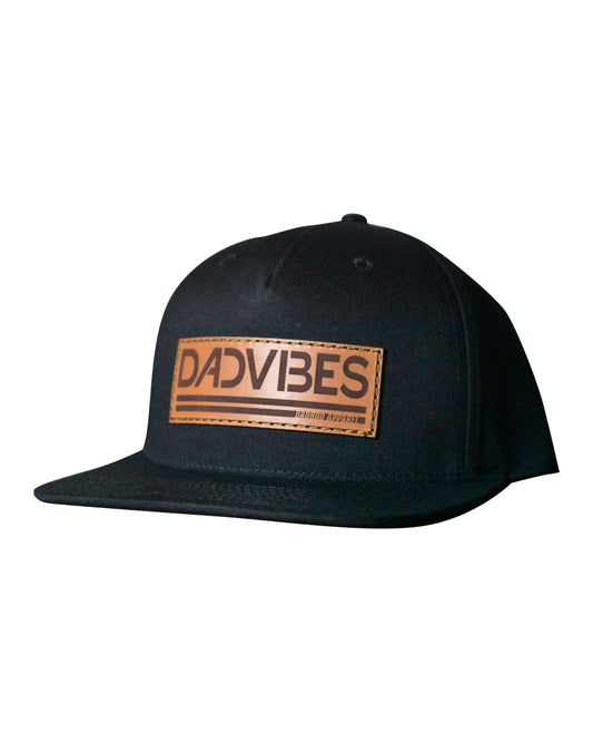 DadVibes Classic - LOW PROFILE Snapback (Black) - Nubian Lane Hat Co.
