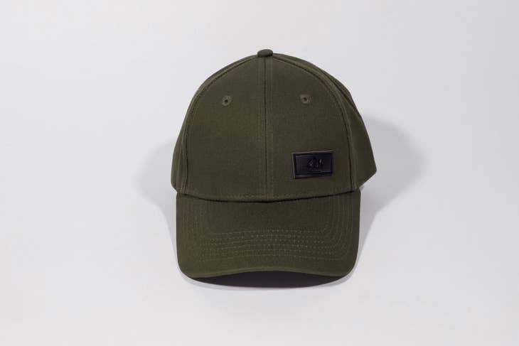 Khaki Satin Lined Full Baseball Cap - Nubian Lane Hat Co.