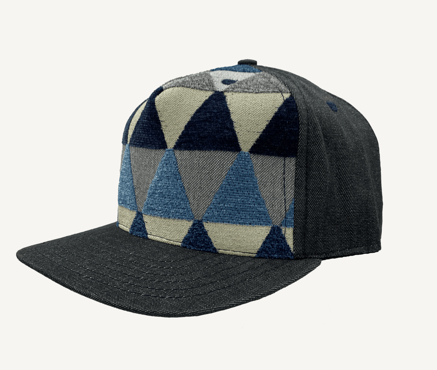 Primo Ball Cap | Blue Triangle Denim - Nubian Lane Hat Co.