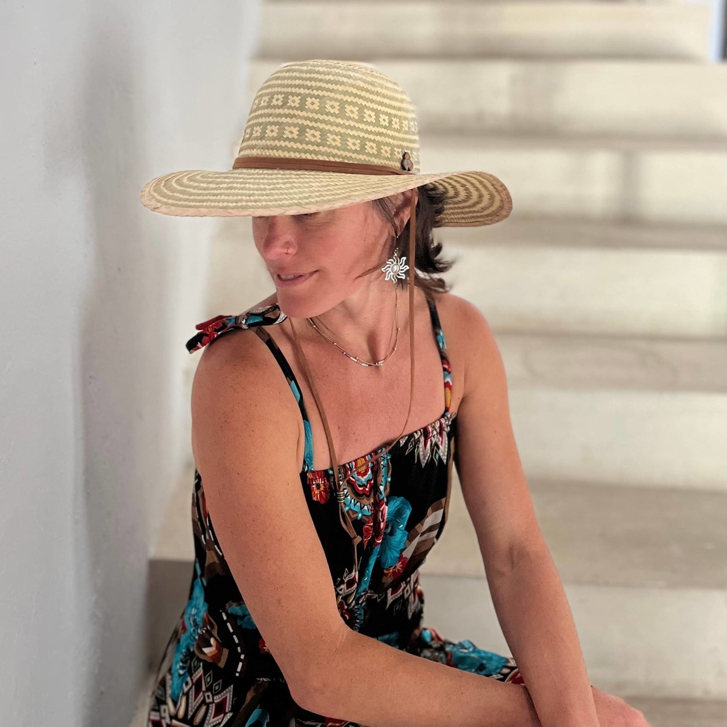 Tulum | Palm Straw Sun Hat - Nubian Lane Hat Co.