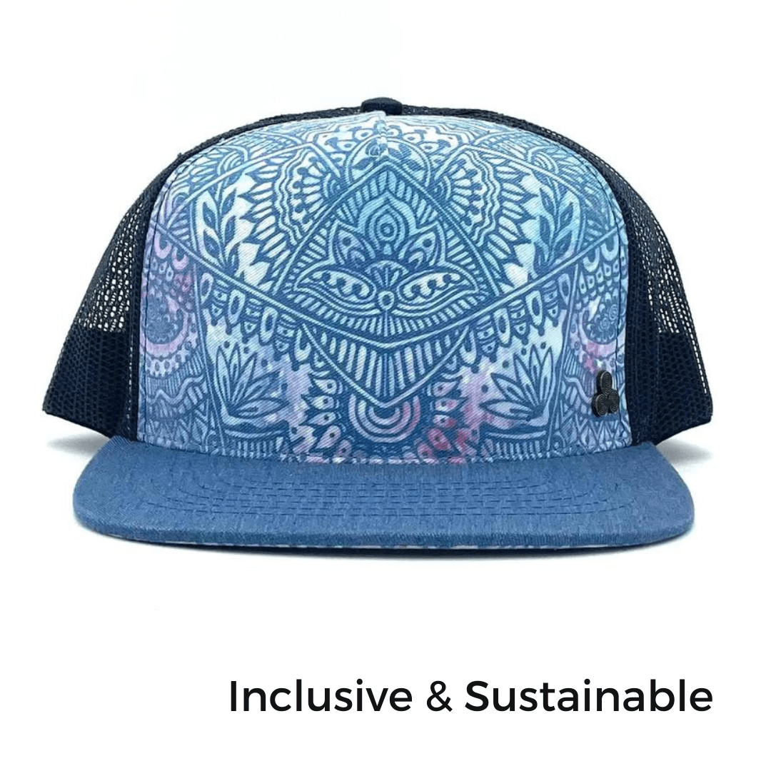 Zen Doodle Trucker Hat - Nubian Lane Hat Co.