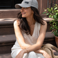 The Set Free Satin-Lined Baseball Cap - Gray