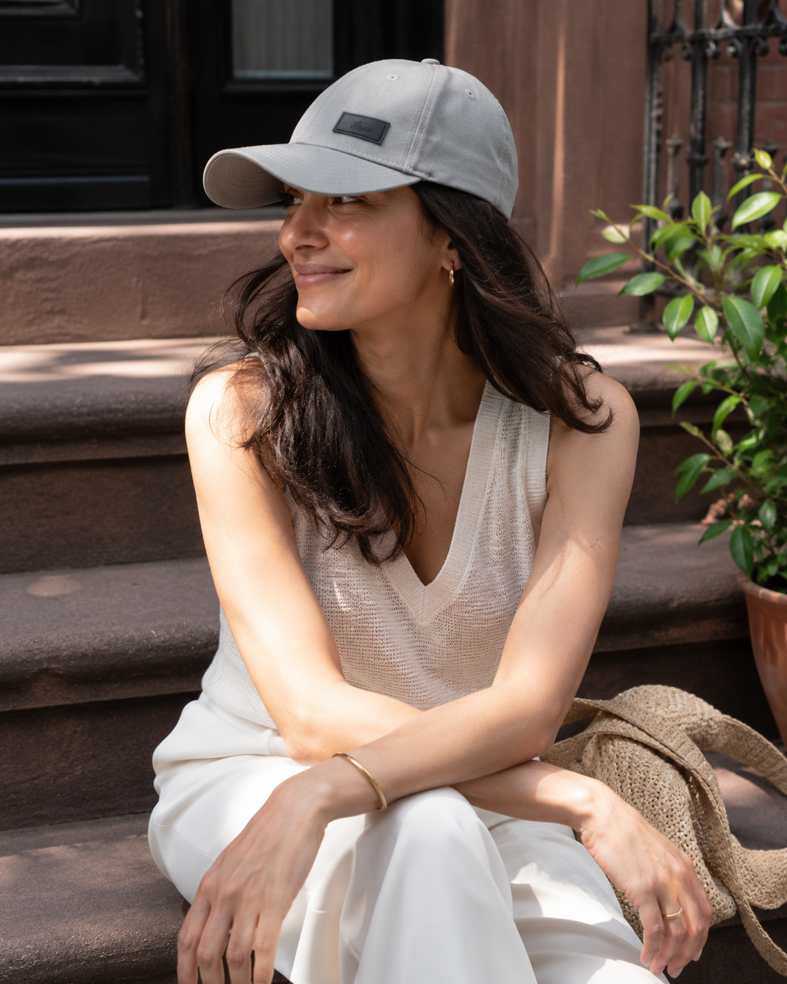 The Set Free Satin-Lined Baseball Cap - Gray