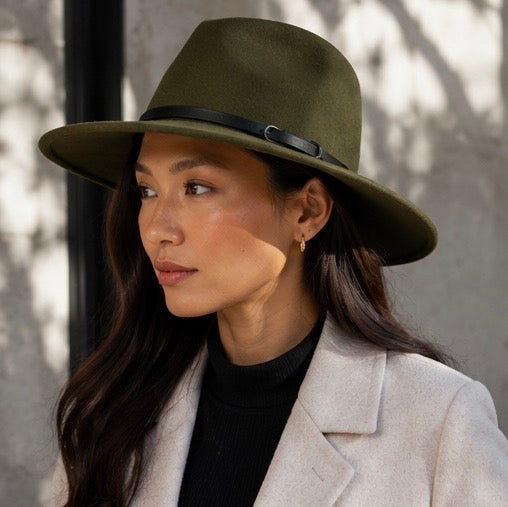 The Ashford Wool Panama Hat – Olive