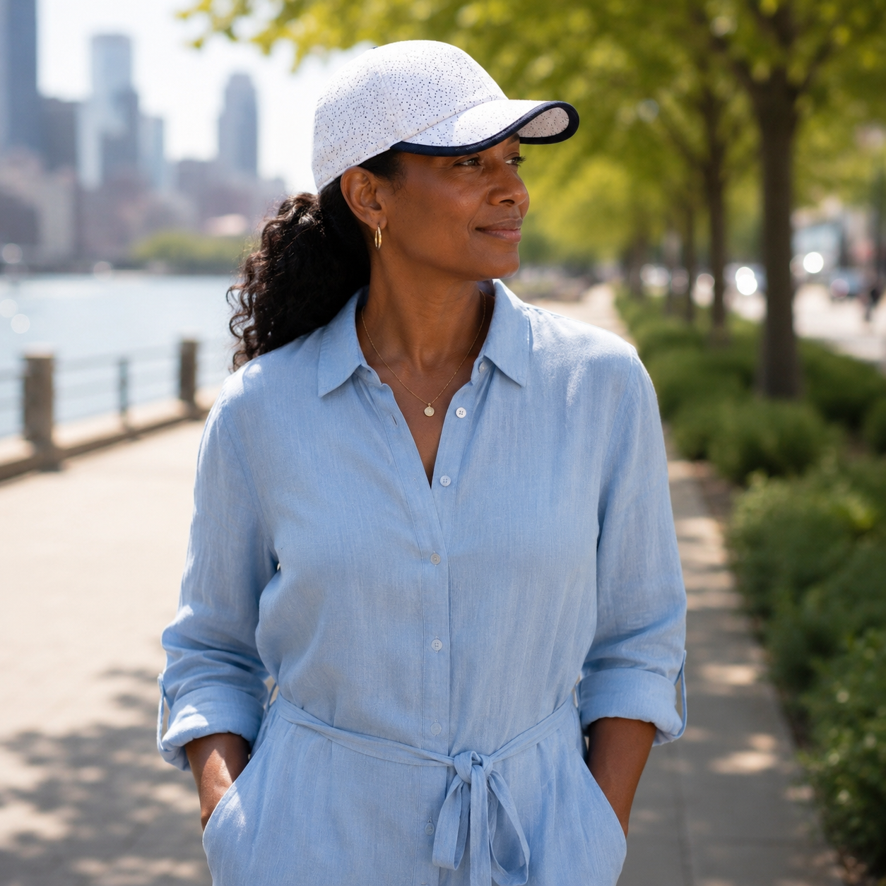 The Light Grey Specks Dad Hat