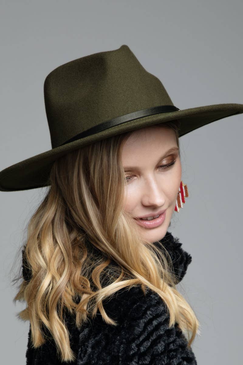 The Ashford Wool Panama Hat – Olive