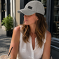 The Set Free Satin-Lined Baseball Cap - Gray