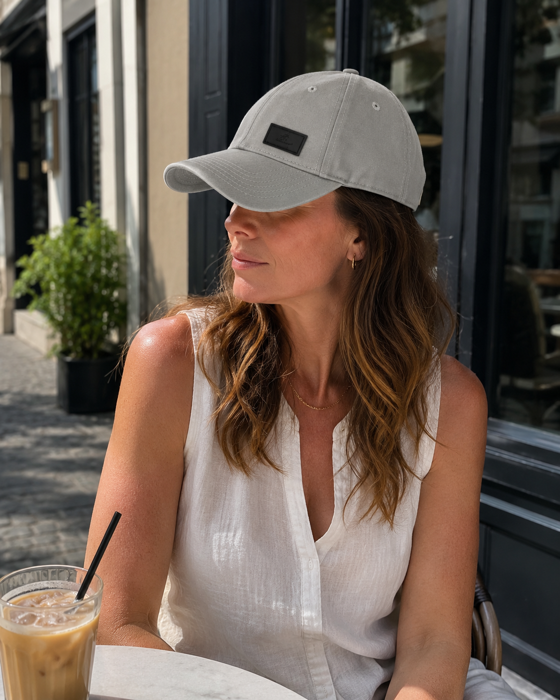The Set Free Satin-Lined Baseball Cap - Gray