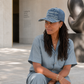The Primo Ball Cap - Blue Chevron Denim
