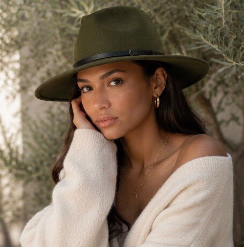 The Ashford Wool Panama Hat – Olive