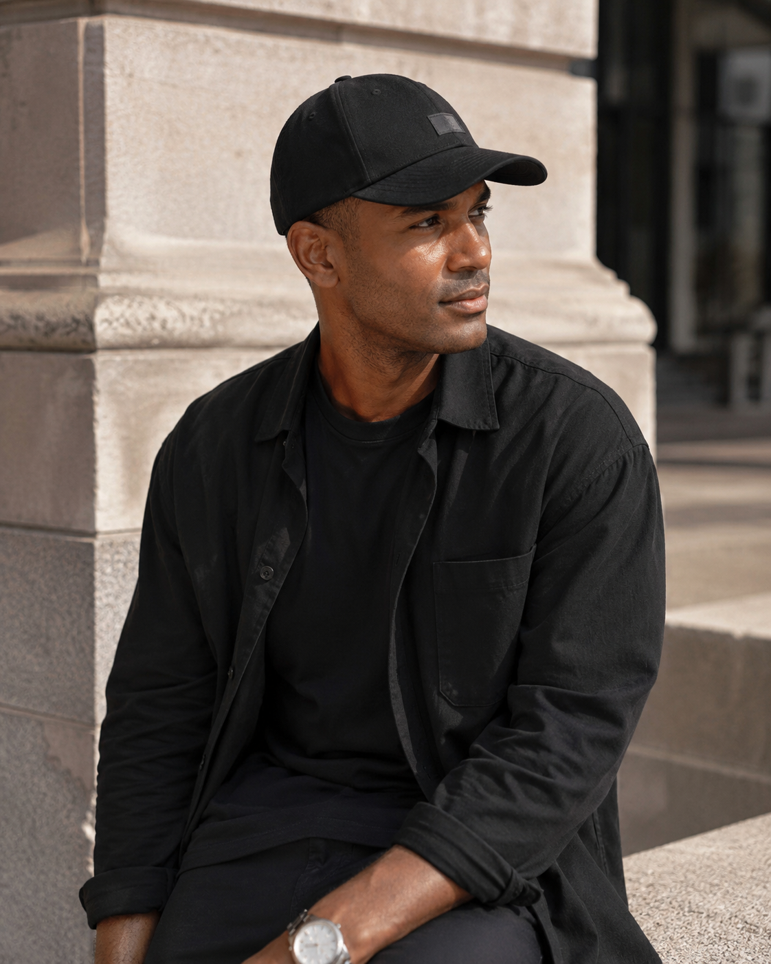 The Set Free Satin-Lined Baseball Cap - Black