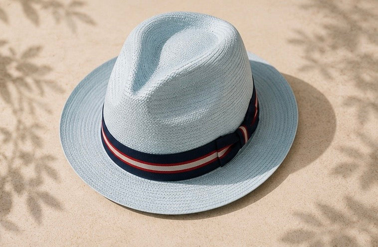 The Habana Panama Hat - Light Blue