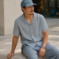 The Primo Ball Cap - Blue Chevron Denim