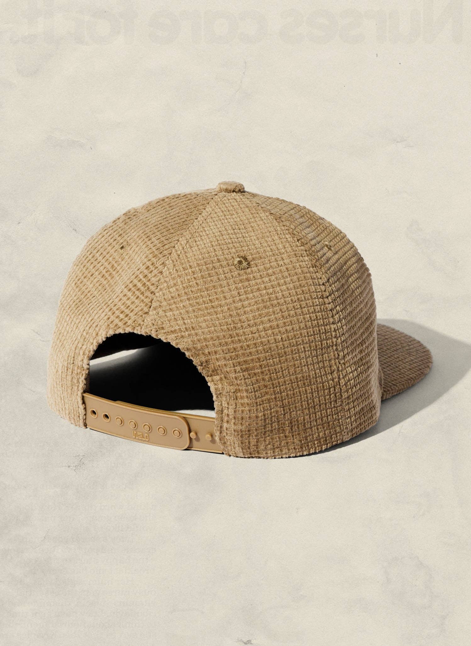 Beige cap on a light beige background