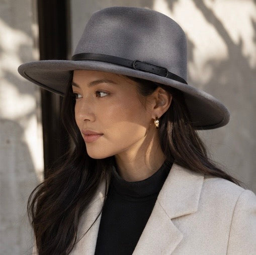 The Ashford Wool Panama Hat – Grey