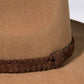 Braided Leather Trim Panama – Pecan
