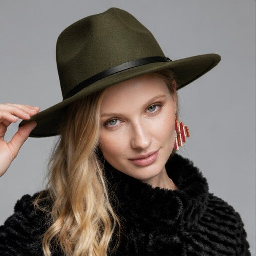 The Ashford Wool Panama Hat – Olive