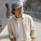 The Primo Ball Cap - Blue Chevron Denim