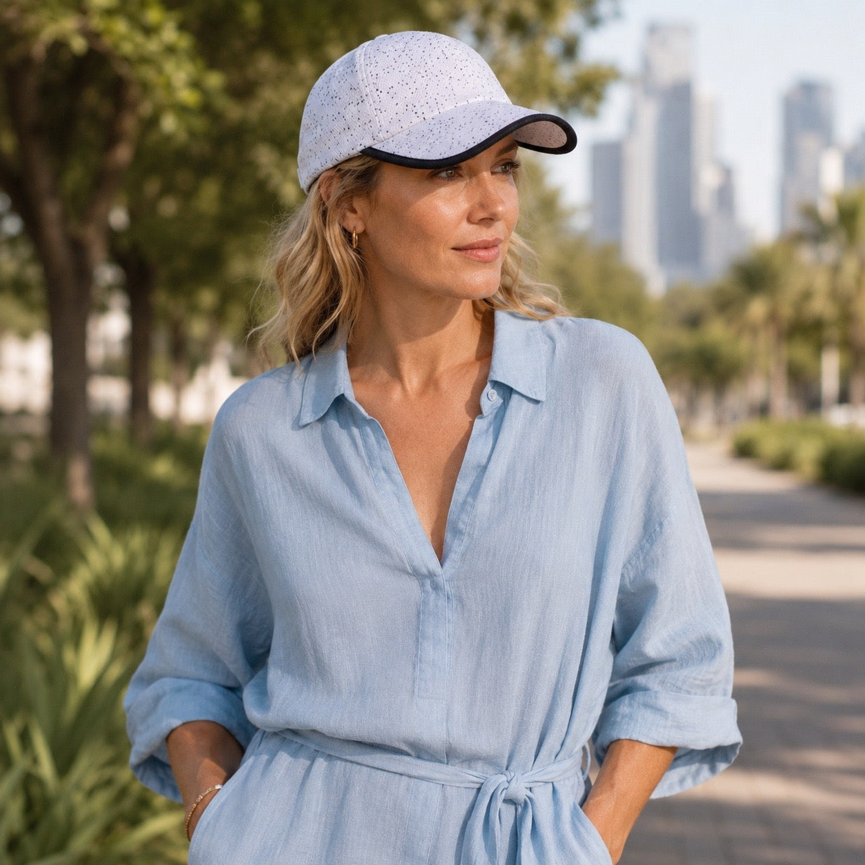 The Light Grey Specks Dad Hat
