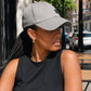 The Set Free Satin-Lined Baseball Cap - Gray