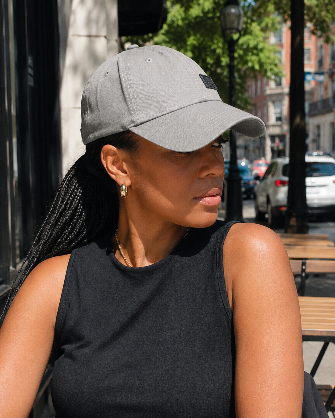The Set Free Satin-Lined Baseball Cap - Gray