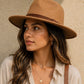 Braided Leather Trim Panama – Pecan