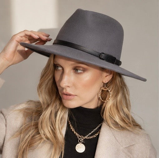 The Ashford Wool Panama Hat – Grey