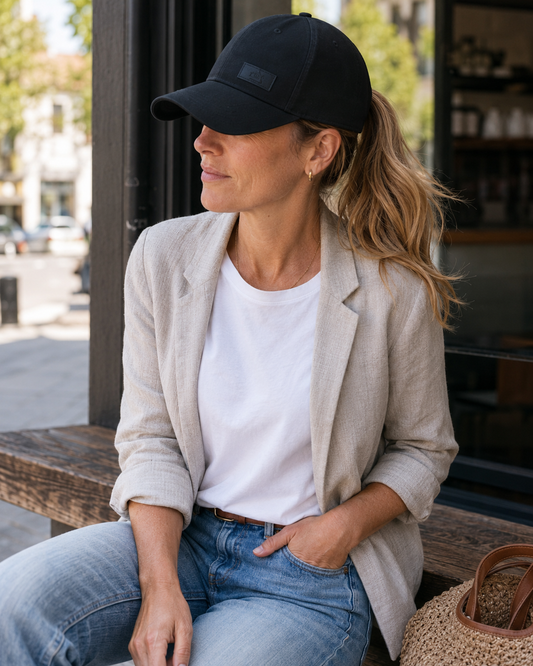 The Set Free Satin-Lined Baseball Cap - Black
