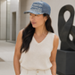 The Primo Ball Cap - Blue Chevron Denim