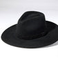 Braided Leather Trim Panama - Black