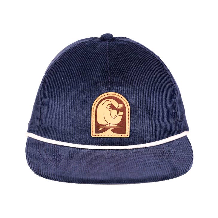 Surfer Plastic Free Strapback | Blue | Hemp - Nubian Lane Hat Co. 