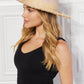Justin Taylor Poolside Baby Straw Fedora Hat in Pale Blush - Nubian Lane Hat Co. 