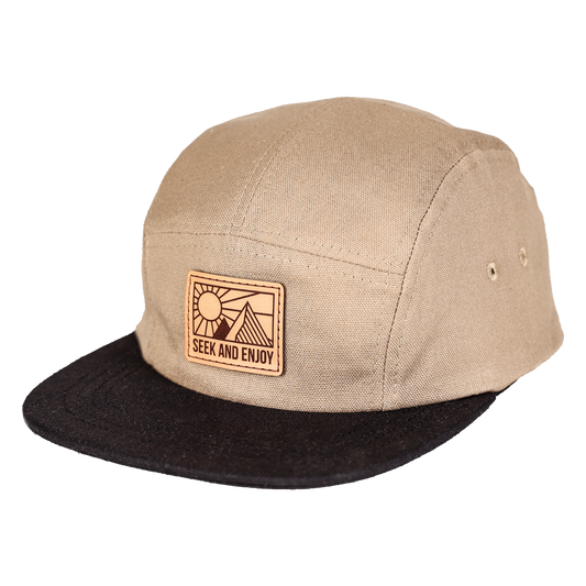 Seek + Enjoy Plastic Free Camp Cap - Nubian Lane Hat Co. 