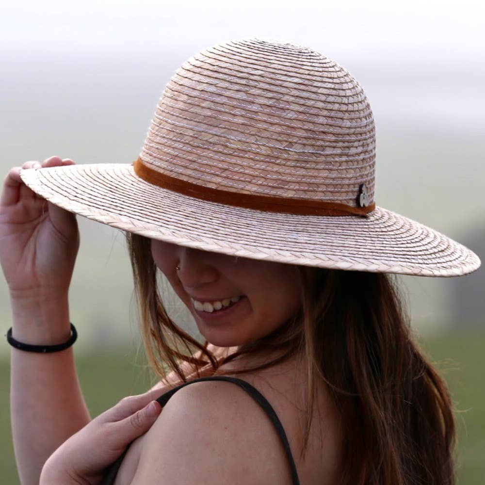 Anya Sun Hat | Latte - Nubian Lane Hat Co.