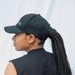 Black Satin Lined Baseball Cap - Nubian Lane Hat Co.
