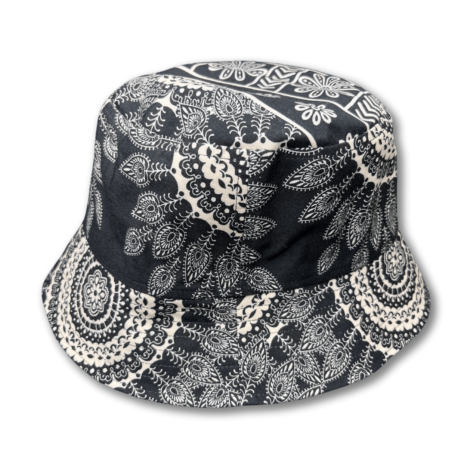 Black/Tan | Reversible Bucket Hat - Nubian Lane Hat Co.