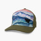 Blue Ridge Mountains Trucker Hat with Twill Back - Nubian Lane Hat Co.