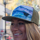Blue Ridge Mountains Trucker Hat with Twill Back - Nubian Lane Hat Co.
