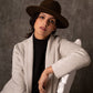 Brown Festival Style Fine Wool Hat - Large | Handcrafted | Andean Wool Felt - Nubian Lane Hat Co.