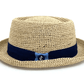 Chapeau Porkpie Raphia Straw Hat - Nubian Lane Hat Co.