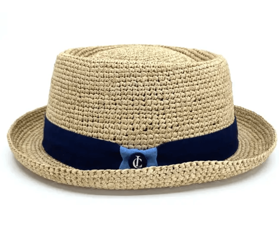 Chapeau Porkpie Raphia Straw Hat - Nubian Lane Hat Co.